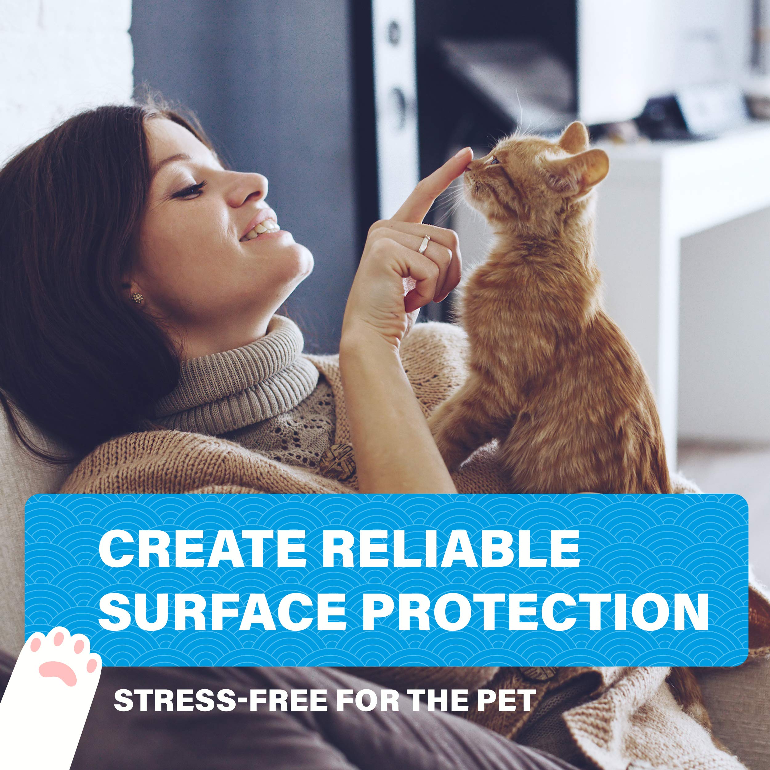 Cat Anti Scratch Furniture Protector - Couch Scratch Protector From Cats - Furniture Protection From Cat Scratching (10Xl)